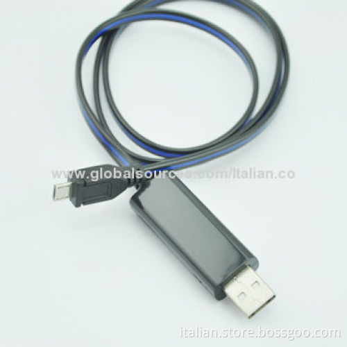 Micro Smile Face USB LED Lighting Cable for Samsung/HTC Android Smartphones